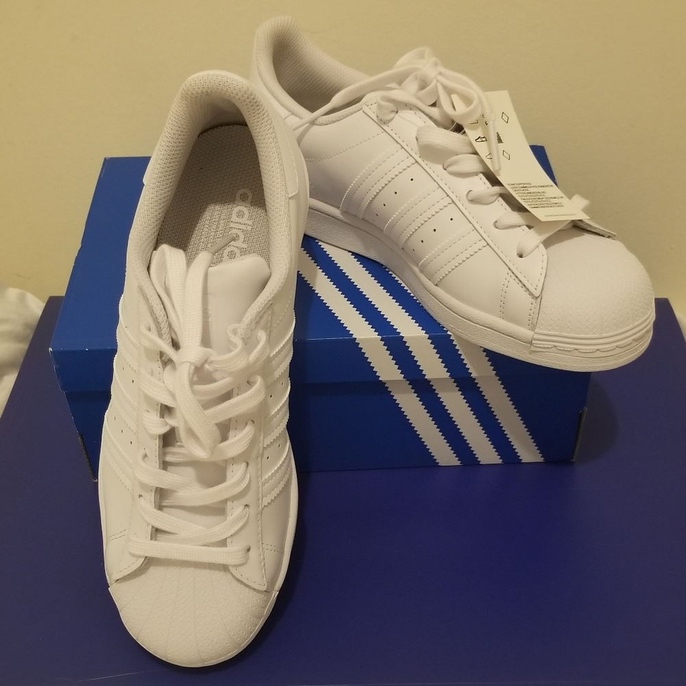 ADIDAS superstar white shoes
